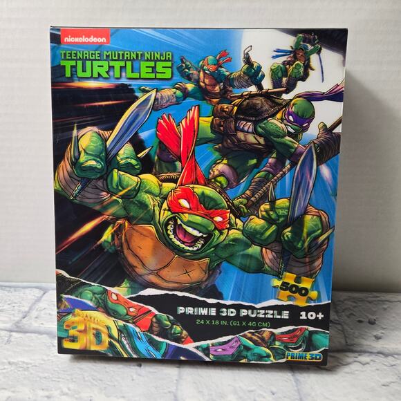 TMNT Teenage Mutant Ninja Turtles Nickelodeon 3D Puzzle 500 pc complete - Picture 1 of 9